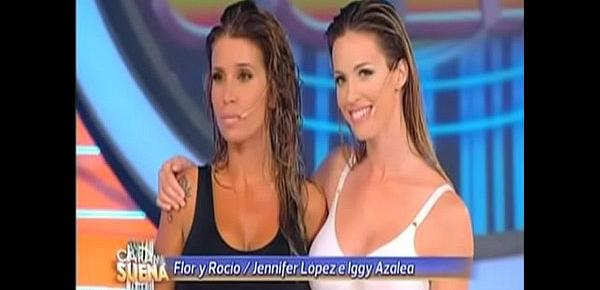  Florencia Peña y Rocío Guirao Díaz haciendo Booty de Jennifer López